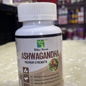 WinsTown Ashwagandha Maximum Strength – 60 Vegetarian Capsules